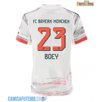 Camisa de time de futebol Bayern Munich Sacha Boey #23 Replicas 2º Equipamento Feminina 2025-26 Manga Curta